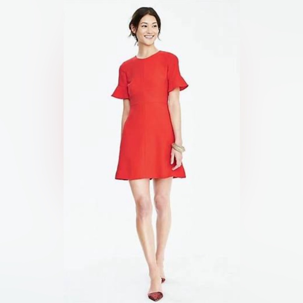 Banana Republic flutter sleeve dress size 2